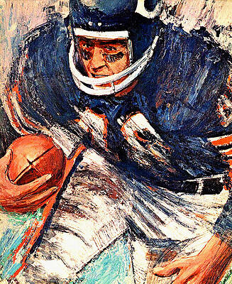 Brian Urlacher Painting by Steven Dopka - Fine Art America