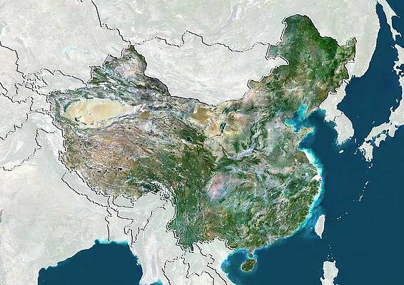 Wall Art - Photograph - China by Science Photo Library