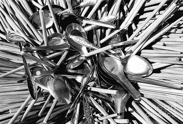 Wall Art - Photograph - Chopsticks and Spoons by Dean Harte