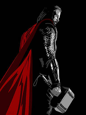 Wall Art - Digital Art - Chris Hemsworth from Thor by Paul Dunkel