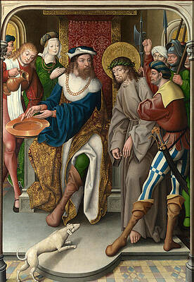 Christ before Pilate Print by Master of Cappenberg