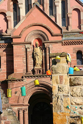 Wall Art - Photograph - Church, Eguisheim, France by Holly C. Freeman