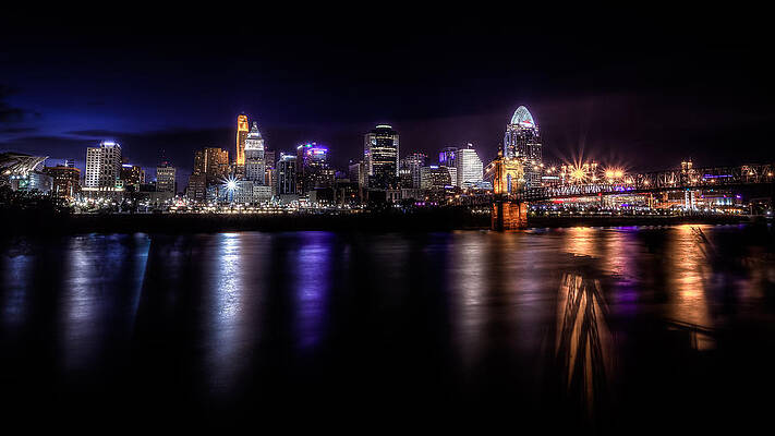 Cincinnati after Sunset by Keith Allen Cincinnati after Sunset by Keith Allen