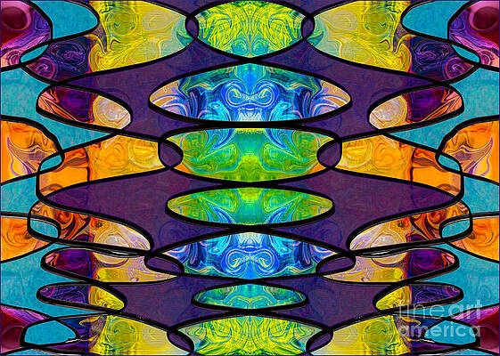 Wall Art - Digital Art - Circles and Chakras Abstract Creativity Artwork by Omaste Witkow by Omaste Witkowski