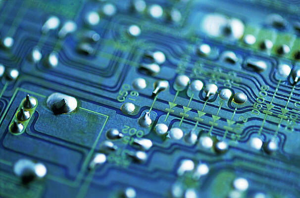 Wall Art - Photograph - Circuit Board by Science Photo Library