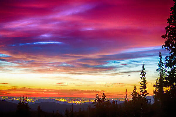 City Lights Sunrise View From Rollins Pass by James BO Insogna City Lights Sunrise View From Rollins Pass by James BO Insogna