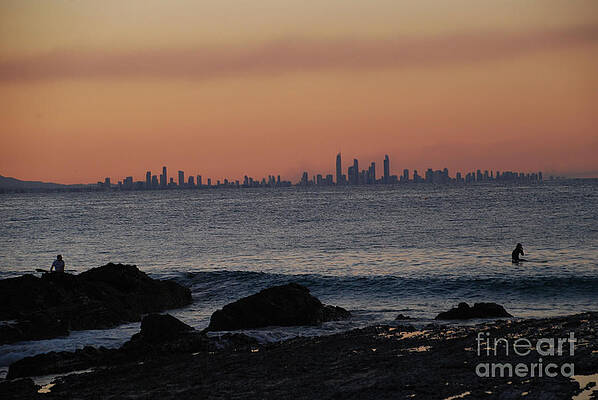 Cityscape watery sunset by Ankya Klay Cityscape watery sunset by Ankya Klay