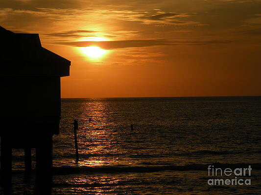 Wall Art - Photograph - Clearwater Beach Sunset by Lora Duguay