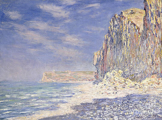 Wall Art - Painting - Cliffs Near Fecamp by Claude Monet by Claude Monet