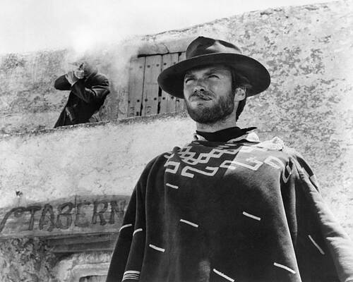 Wall Art - Photograph - Clint Eastwood in Per qualche dollaro in pi  by Silver Screen
