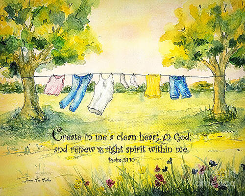 Clothesline Psalm 51 by Janis Lee Colon Clothesline Psalm 51 by Janis Lee Colon