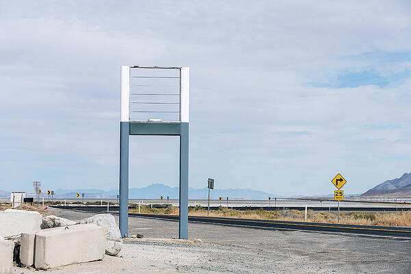 Wall Art - Photograph - Clouds Over Empty Road, Gerlach by Ron Koeberer