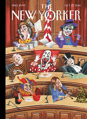 Wall Art - Painting - Fun and Games in Congress by Mark Ulriksen