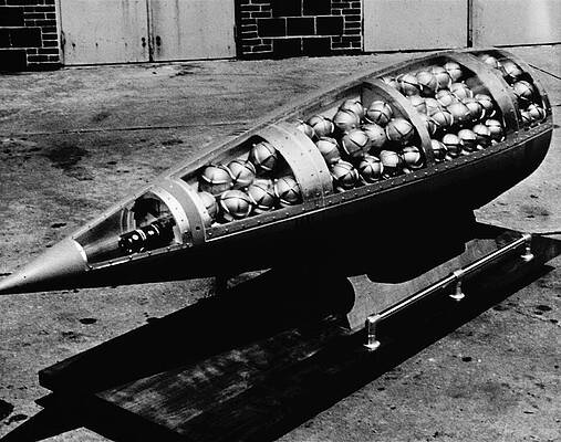 Wall Art - Photograph - Cluster Bomb Showing Bomblets by Science Photo Library