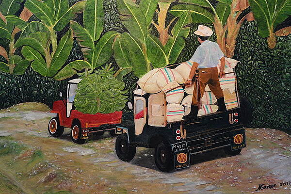 Cafetera Cubana Wood Print by Makam art - Fine Art America