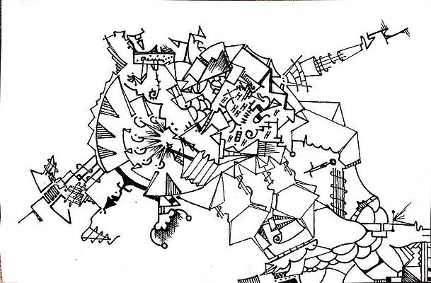 Wall Art - Drawing - Coffee by Daniel Rustad