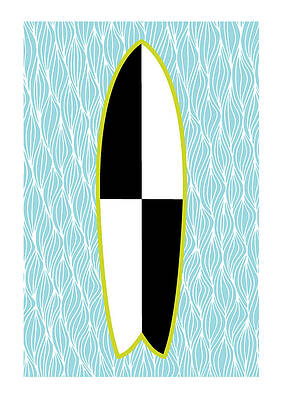 Wall Art - Photograph - Colour Block Surfboard by MGL Licensing