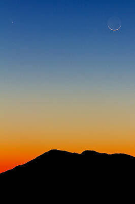 Comet with the Moon by Joseph Urbaszewski Comet with the Moon by Joseph Urbaszewski