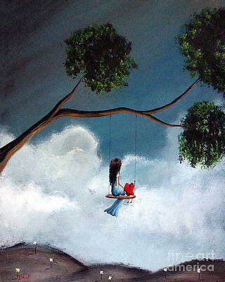 Wall Art - Painting - Comfortable Silence by Shawna Erback by Fairy and Fairytale