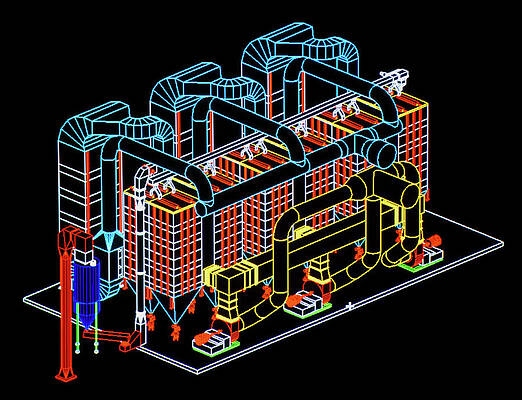 Wall Art - Photograph - Computer-aided Design Of Pipelines by Science Photo Library