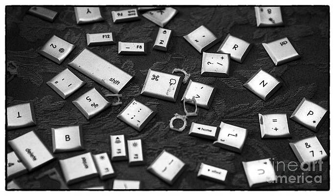 Wall Art - Photograph - Computer Keys by Iris Richardson