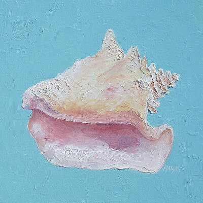 Wall Art - Painting - Conch Shell by Jan Matson