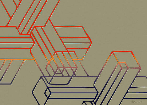 Wall Art - Digital Art - Construct Number Two by Serge Averbukh