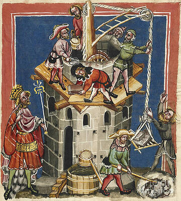 Wall Art - Photograph - Constructing The Tower Of Babel by Getty Research Institute