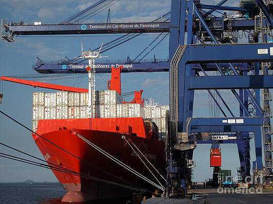 Wall Art - Photograph - Container Ship by Tim Holt