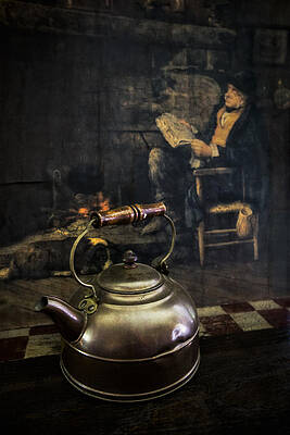 Wall Art - Photograph - Copper Teapot by Debra and Dave Vanderlaan