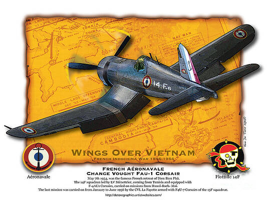 Corsair Over indochina by Kenneth De Tore Corsair Over indochina by Kenneth De Tore