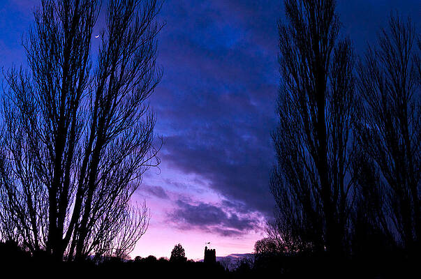 Cosgrove sunset with moon by David Isaacson Cosgrove sunset with moon by David Isaacson