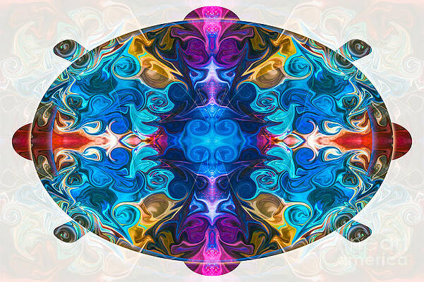 Wall Art - Digital Art - Cosmic Clocks and Ticking Tocks Abstract Shapes by Omaste Witkow by Omaste Witkowski