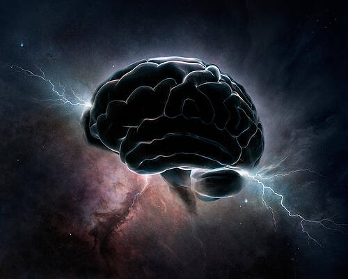 Wall Art - Digital Art - Cosmic Intelligence by Johan Swanepoel