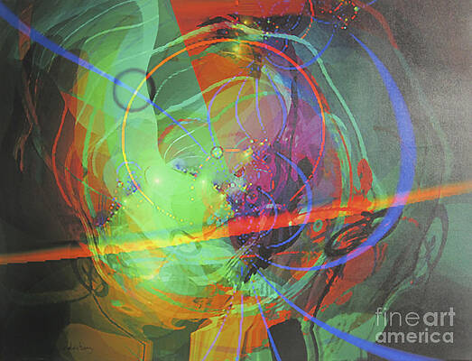 Wall Art - Painting - Cosmos #7 by Dov Lederberg