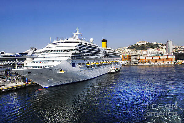 Wall Art featuring the photograph Costa Cruise Ship by Stefano Senise