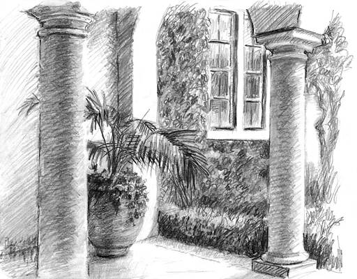 Courtyard Columns by Sarah Parks Courtyard Columns by Sarah Parks