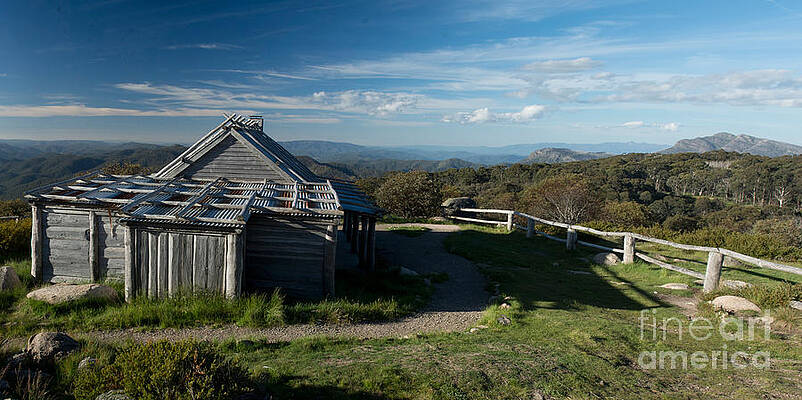 Craigs Hut and Mt Cobbler Panorama Victoria by Peter Kneen Craigs Hut and Mt Cobbler Panorama Victoria by Peter Kneen