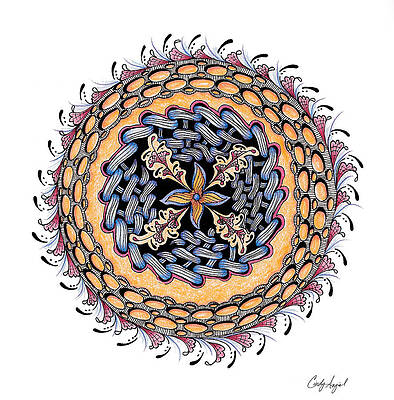 Wall Art - Drawing - Crater Attic by Cindy Angiel