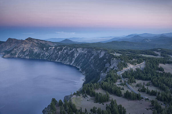Wall Art - Photograph - Crater Lake Sunset by Melany Sarafis