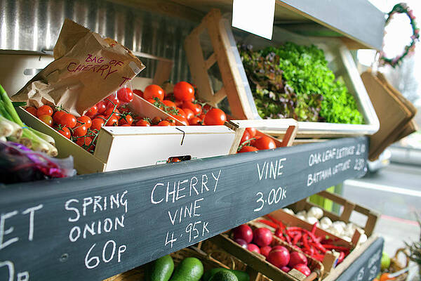 Wall Art - Photograph - Crates Of Produce For Sale by Frank Van Delft