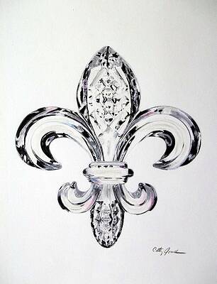 Crystal Fleur de lis by Cathy Jourdan Crystal Fleur de lis by Cathy Jourdan