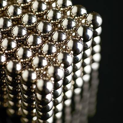 Wall Art - Photograph - Cube Of Neodymium Magnets by Science Photo Library
