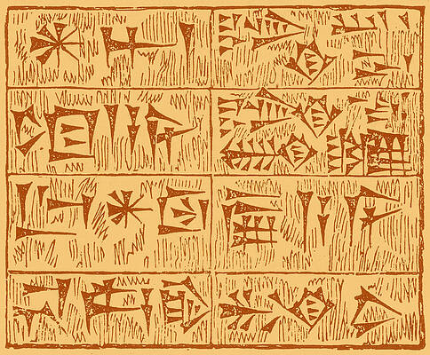 Wall Art - Photograph - Cuneiform Characters by Science Source