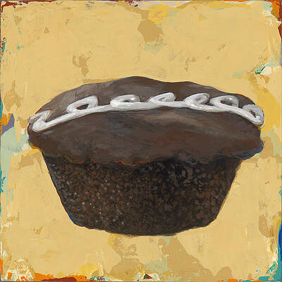 Wall Art - Painting - Cupcake #2 by David Palmer