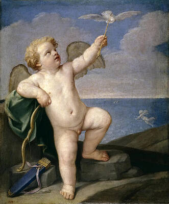 Cupid Print by Guido Reni