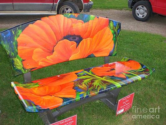Custom painted benches by Glory Wood Custom painted benches by Glory Wood