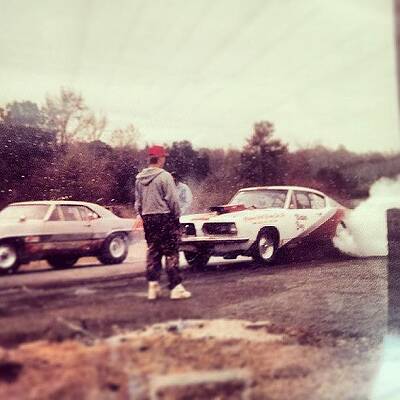 Wall Art - Photograph - Dad And I Drag Racing Back In The Late by Chris Morgan