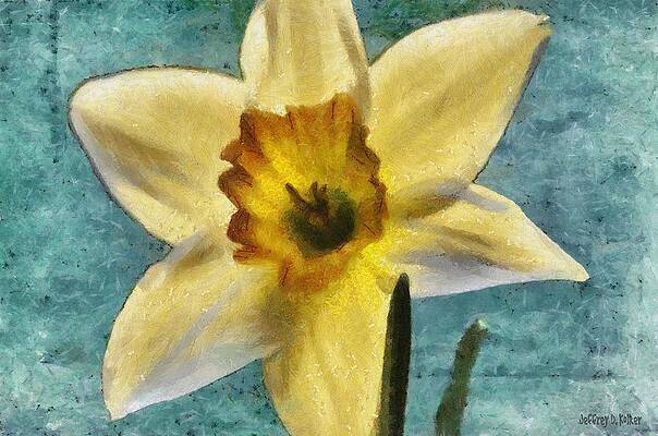 Wall Art - Painting - Daffodil by Jeffrey Kolker