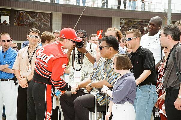 DALE EARNHARDT JR AND MUHAMMED ALI by Retro Images Archive DALE EARNHARDT JR AND MUHAMMED ALI by Retro Images Archive